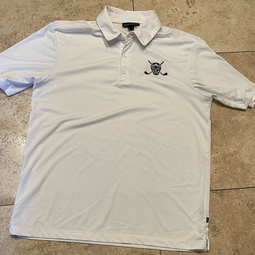 Prim & Preux Golfing Polo Skull Chuco Golf Large